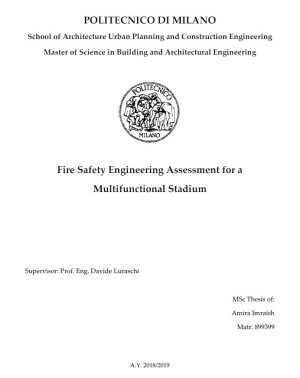 FIRE SAFETY ENGINEERING ASSESSMENT FOR A MULTIFUNCTIONAL STADIUM