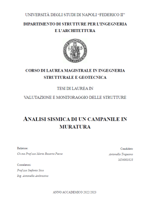ANALISI SISMICA DI UN CAMPANILE IN MURATURA